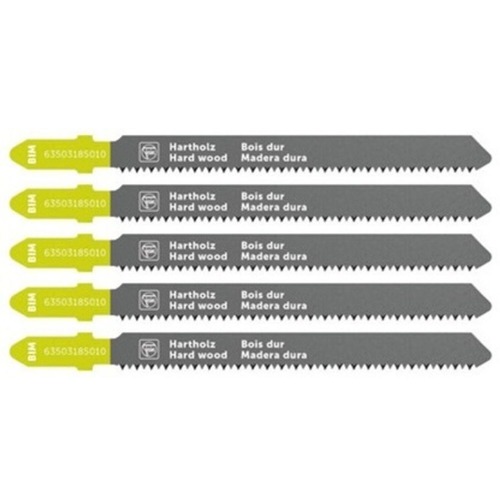 Jigsaw Blades | Fein 63503185010 (5/Pack) 3 in. 17 TPI Chrome-Vanadium T-Shank Jigsaw Blade image number 0