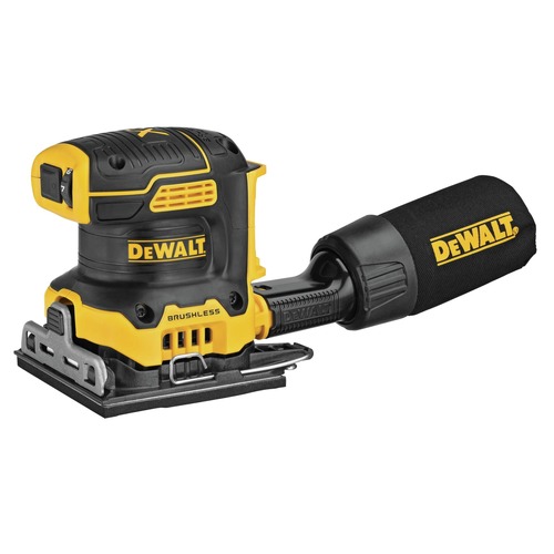 Dewalt 20V MAX XR Brushless Variable Speed 1 4 Sheet Cordless Sander with 2 5 Ah Lithium Ion Batteries and 12V MAX 20V MAX Charger Starter Kit Bundle DCW200BDCB205 2CK BNDL