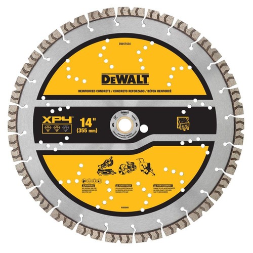 Circular Saw Blades | Dewalt DW47434 14 in. XP4 Reinforced Concrete Segmented Diamond Blade image number 0