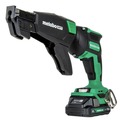 Screw Guns | Metabo HPT W18DAQBM 18V MultiVolt Brushless Lithium-Ion Cordless Drywall Screw Gun Kit with Collated Screw Magazine and 2 Batteries (2 Ah) image number 4