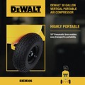 Portable Air Compressors | Dewalt DXCM305.COM 30 Gallon 200 PSI Oil-Free Vertical Portable Air Compressor image number 9
