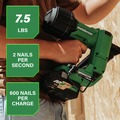 Framing Nailers | Metabo HPT NR1838DKAM 18V MultiVolt Brushless Lithium-Ion 1-1/2 in. Cordless Metal Connector Nailer Kit (4 Ah) image number 12