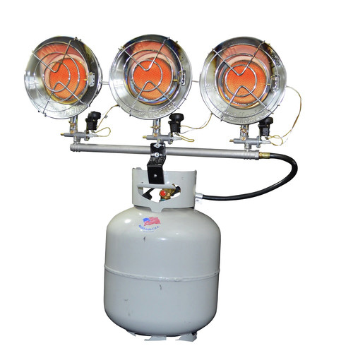 Portable Heaters | Mr. Heater MH45T 10,000 - 45,000 BTU Triple Tank Top Propane Heater image number 0