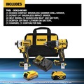 Save 10% off one item | Factory Reconditioned Dewalt DCK249E1M1R 20V MAX XR Brushless Lithium-Ion 1/2 in. Cordless Hammer Drill Driver and Impact Driver Combo Kit with (1) 1.7 Ah and (1) 4 Ah Battery image number 1