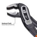 Pliers | Klein Tools D5053KIT 3-Piece Classic Klaw Pump Pliers Set, 7-Inch, 10-Inch, and 12-Inch Pump Pliers, Compact Design with V-Jaw and Hardened Teeth for Maximum Torque image number 4