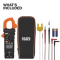 Clamp Meters | Klein Tools CL490 AC/DC Digital Clamp Meter with TRMS, Dual Display, Auto-Ranging, Current, Voltage, Resistance, Continuity, NCVT Detection, and Reverse Contrast LCD image number 5