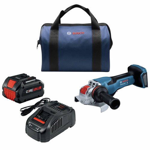  | Factory Reconditioned Bosch GWX18V-13PB14-RT 18V PROFACTOR Brushless Lithium-Ion 5 in. - 6 in. Cordless X-LOCK Angle Grinder Kit with No Lock-On Paddle Switch (8 Ah) image number 0