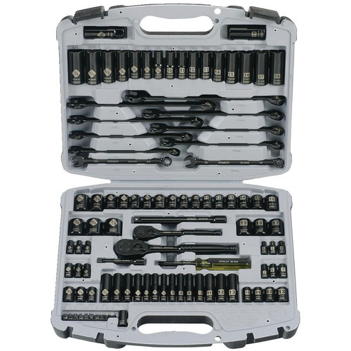  | Stanley 92-839 99-Piece Black Chrome Socket Set image number 0