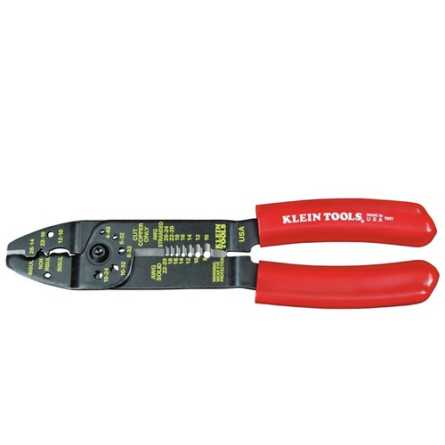 Specialty Pliers | Klein Tools 1001 8 - 22 AWG Stripper Crimper Multi Tool Wire Cutter image number 0