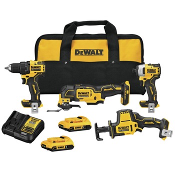 COMBO KITS | Factory Reconditioned Dewalt ATOMIC 20V MAX Brushless Lithium-Ion Cordless 4-Tool Combo Kit (2 Ah) - DCK489D2R