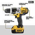 Hammer Drills | Dewalt DCD985M2 20V MAX Lithium-Ion Premium 3-Speed 1/2 in. Cordless Hammer Drill Kit (4 Ah) image number 6