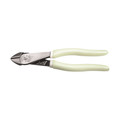 Pliers | Klein Tools D200028GLW 8 in. High-Visibility Diagonal Cutting Pliers image number 0