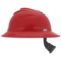 Hard Hats | MSA 10215829 V-Gard C1 Fas-Trac III Full Brim Vented Hard Hat - Red image number 3