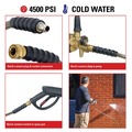 Air Hoses and Reels | Simpson MH10038QC 3/8 in. x 100 ft. 4,500 PSI Extension/Replacement Pressure Washer Monster Hose image number 3