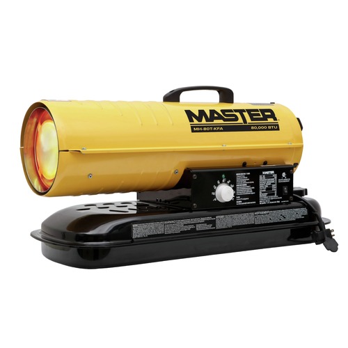 Job Site Heaters | Master MH-80TBOA-OFR 80000 BTU Kerosene/Diesel Cordless and Corded Portable Radiant Heater with Thermostat (Tool Only) image number 0