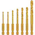 Bits and Bit Sets | Dewalt DD5157 7-Piece Impact Ready Titanium Drill Bit Set image number 0