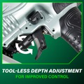 Air Framing Nailers | Metabo HPT NR90AES1M 21-Degree 3-1/2 in. Plastic Collated Framing Nailer image number 8