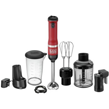Black & Decker kitchen wand Cordless Blender 4 in1 Kitchen Multi-Tool - Red - BCKM1014K06