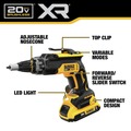 Combo Kits | Dewalt DCK265D2 20V MAX XR Brushless Lithium-Ion Cordless Drywall Screwgun and Cut-Out Tool Combo Kit (2 Ah) image number 2