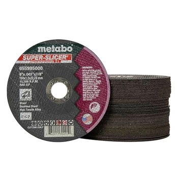 POWER TOOL ACCESSORIES | Metabo (50/Carton) A60XP Super Slicer T1 6 in. x 0.45 in. x 7/8 in. Cutting Wheel Pack - US655995050