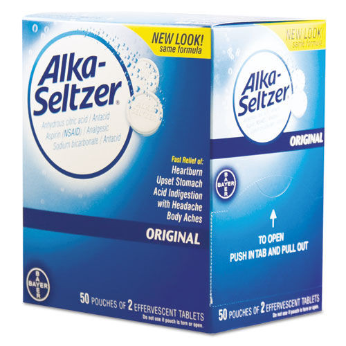 July Member-Exclusive Offer Save 10% off on One Item | Alka-Seltzer 01829 Antacid and Pain Relief Medicine (50/Box) image number 0