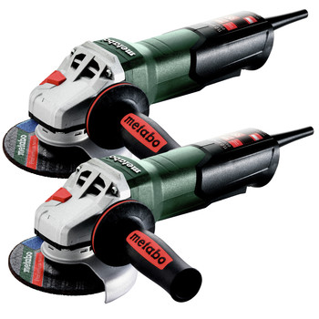 ANGLE GRINDERS | Metabo Metabo WP 11-125 Quick 11 Amp 11,000 RPM 4.5 in. / 5 in. Corded Angle Grinder with Non-Locking Paddle (2-pack) - 603624420-BNDL