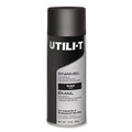 Paint | Rust-Oleum 387390 UTILI-T 10 oz. Aerosol Can Spray Paint - Gloss Black (6/Carton) image number 1