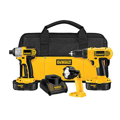 Combo Kits | Factory Reconditioned Dewalt DCK235CLR 18V Cordless Lithium-Ion 3-Tool Combo Kit image number 0