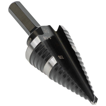 DRILL DRIVER BITS | Klein Tools 7/8 in. - 1/8 in. #11 Double-Fluted Step Drill Bit - KTSB11