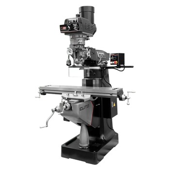 MILLING MACHINES | JET JT9-894318 EVS-949 Mill with 3-Axis ACU-RITE 203 (Quill) DRO and X-Axis Powerfeed and Air Draw Bar