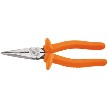 Klein Tools 8 in. Insulated Long Nose Side-Cutter Pliers - D203-8-INS