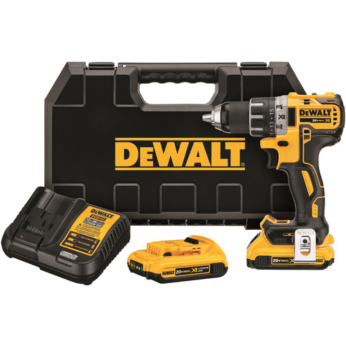 Dewalt DCD791D2 20V MAX XR Lithium-Ion Brushless Compact 1/2 in. Cordless Drill Driver Kit (2 Ah) image number 0