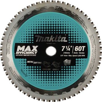 Makita 7-1/4 in. 60T Carbide-Tipped Max Efficiency Saw Blade - E-12821