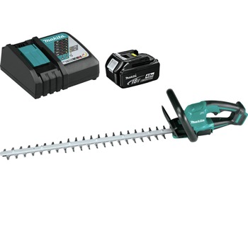 HEDGE TRIMMERS | Makita 18V LXT Brushless Lithium-Ion 24 in. Cordless Hedge Trimmer Kit (4 Ah) - XHU09M1