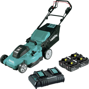 LAWN MOWERS | Makita 18V X2 (36V) LXT Lithium-Ion 21 in. Cordless Self-Propelled Lawn Mower Kit (5 Ah) - XML11CT1