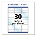 July Member-Exclusive Offer Save 10% off on One Item | Avery 06521 Easy Peel 1 in. x 2.63 in. Inkjet/Laser Printers Mailing Labels with Sure Feed Technology - Glossy Clear (300/Pack) image number 4