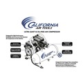 Portable Air Compressors | California Air Tools 2010A 1 HP 2 Gallon Ultra Quiet and Oil-Free Aluminum Tank Hand Carry Air Compressor image number 13