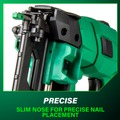 Finish Nailers | Metabo HPT NT1865DSAM 18V MultiVolt Lithium-Ion Brushless 16-Gauge Cordless Straight Finish Nailer Kit (2 Ah) image number 6