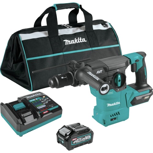 Clearance Center | Makita GRH09M1 40V Max XGT Brushless Lithium-Ion 1-3/16 in. Cordless AVT AWS Rotary Hammer Kit (4 Ah) image number 0