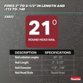 Framing Nailers | Makita XNB03M1 18V LXT Brushless Lithium-Ion 21-Degrees Full Round Head 3-1/2 in. Cordless Framing Nailer Kit (4 Ah) image number 11