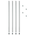 July Member-Exclusive Offer Save 10% off on One Item | Alera ALESW59PO36SR 36 in. Stackable Posts for Wire Shelving - Silver (4/Pack) image number 0