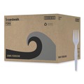Percentage Off | Boardwalk BWKFORKHW Heavyweight Polystyrene Plastic Fork Cutlery - White (1000/Carton) image number 0