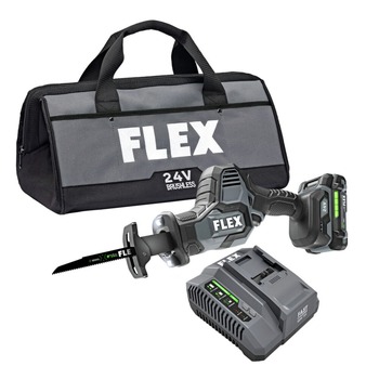 RECIPROCATING SAWS | FLEX 24V Advantage Brushless Lithium-Ion Cordless One-Handed Reciprocating Saw Kit (2.5 Ah) - FX2241-1A
