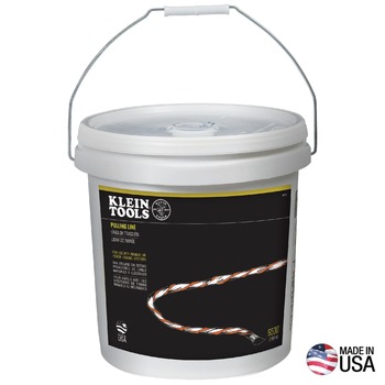 ROPES AND TIES | Klein Tools 6500 ft. Poly Pull Line with Orange Tracer - 56110