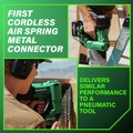 Framing Nailers | Metabo HPT NR1838DKAM 18V MultiVolt Brushless Lithium-Ion 1-1/2 in. Cordless Metal Connector Nailer Kit (4 Ah) image number 13