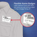 July Member-Exclusive Offer Save 10% off on One Item | Avery 05095 3.38 in. x 2.33 in. Flexible Adhesive Name Badge Labels - White/Red Border (50/Box) image number 5