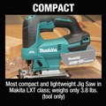 Makita Appreciation Week! Save 10%! | Factory Reconditioned Makita XVJ04Z-R 18V LXT Brushless Lithium-Ion Cordless Jig Saw (Tool Only) image number 10