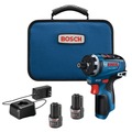  | Factory Reconditioned Bosch GSR12V-300HXB22-RT 12V Max Brushless Lithium-Ion 1/4 in. Cordless Hex Two-Speed Screwdriver Kit with 2 Batteries (2.0 Ah) image number 0
