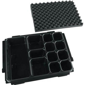 Makita MAKPAC 12 Compartments Interlocking Case Universal Insert Tray with Foam Lid - P-83674