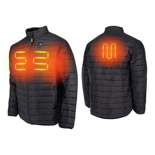 Heated Vests | Dewalt DCHJ093D1-2X Men's Lightweight Puffer Heated Jacket Kit - 2X, Black image number 0
